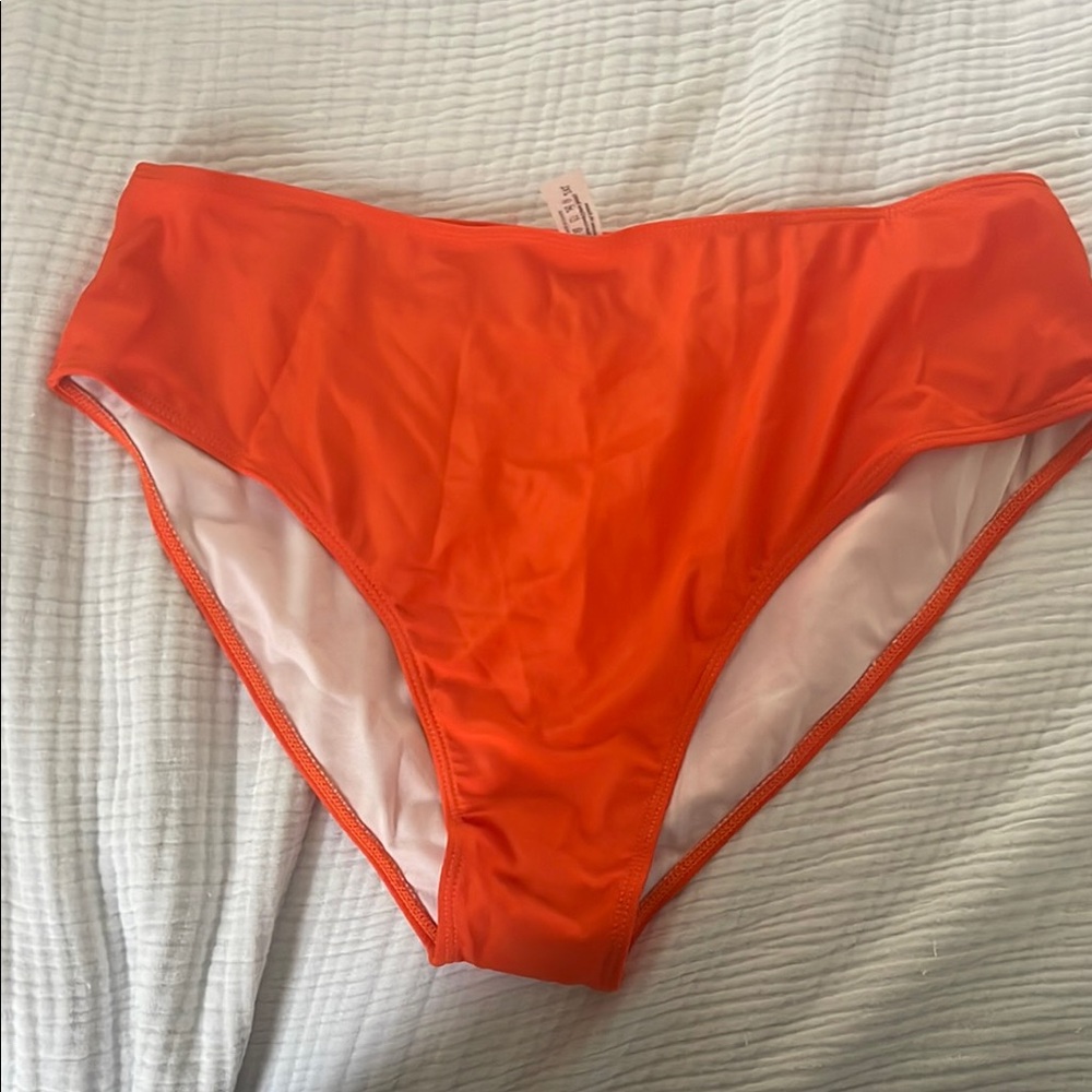 SHEIN Vibrant Orange Bikini Bottom